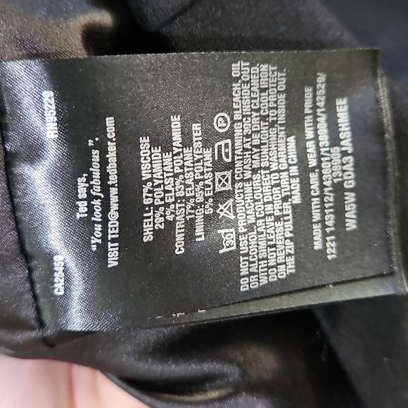 Ted Baker London Black Mesh Bodycon Dress Size 2 - Picture 12 of 12